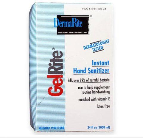 Hand Sanitizer, Alcohol, Gel-Rite, Traditional 1000ml Bag-n-Box