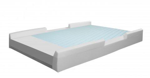 Protekt 600-42, Bariatric Foam Mattress w/ Raised Rails, 39"x80"x6", 1000 Weight Cap.,