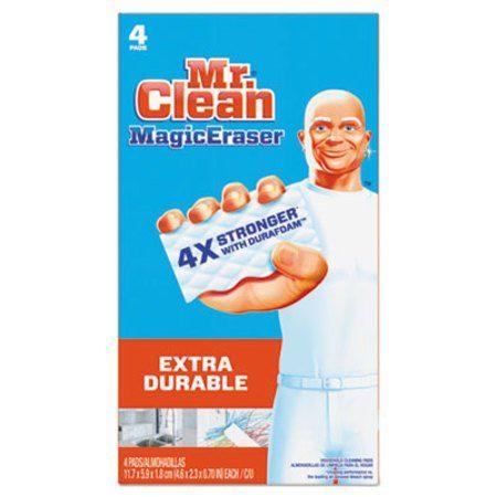 Mr Clean Magic Eraser Extra Durable 4-3/5" x 2-2/5" - 4ea/bx
