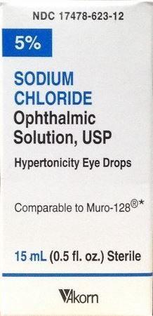 Sodium Chloride (Muro) 5% Solution Sterile 15mL Eye Drops