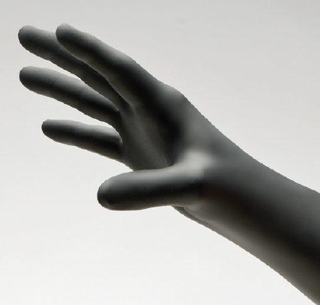 Gloves NitriDerm Nitrile Exam Non-Sterile Powder Free Black Chemo Large - 100ea/bx 10bx/cs