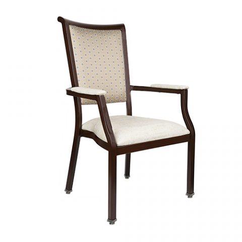 Florence Arm Chair Upholstered Arms Frame Wenge Seat Vinyl TS1855-03 Back Vinyl TS1855-01