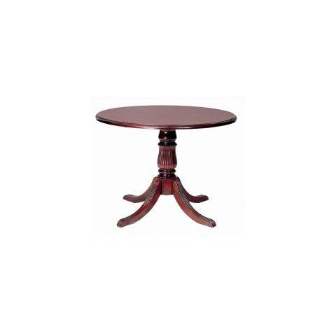 Bullnose Table Wood 42" Round Asian Walnut