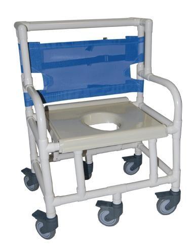Bariatric Shower Commode Chair 30"x 42"x 26" 600 Ib Capacity