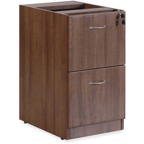 Pedestal 2 Drawers Walnut Hanging
