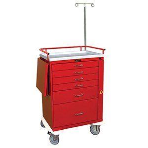 Six Drawer Classic Line Emergency Cart Specialty Accessory Package