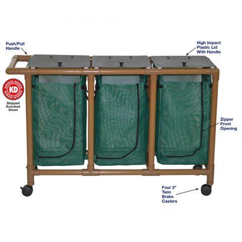 Hamper Woodtone Series Triple Bag