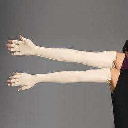Edema Gloves Med Full Finger Glove Shoulder Length Left