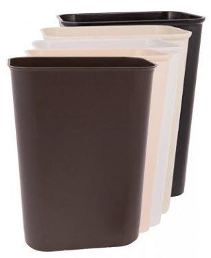 Fire Safety Wastebasket 15-1/2"x 11-5/8"x 20-3/8" 40 qt - 4ea/cs