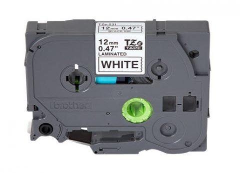 Black on White 1/2" Clothing Label Cartridge for Brother Label Printer