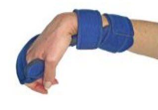 Comfyprene Wrist Cock-Up Orthosis Pediatric Large Light Blue