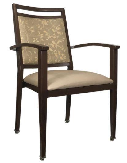 Ryno Dining Chair Finish #98 Fabric Back Culp Winslow Smoke Blue Seat Culp Dillon Thunder