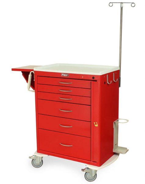 M-Series Emergency Crash Cart w/ MD30-EMG1 Package Six Drawers Breakaway Lock