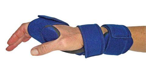 Comfyprene Cock-Up Hand Orthosis Adult Small Dark Blue