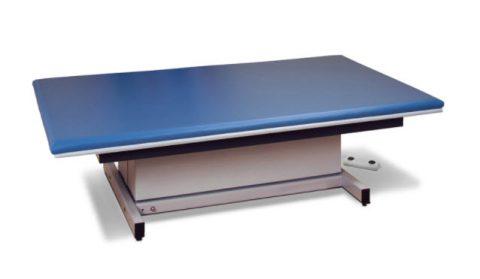Hi-Lo Mat Platform 7'Lx 5'Wx 22"-34"H w/ Upholstered Top Blue