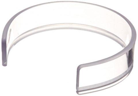 Clear Plastic Food Guard for 6" to 7-1/2" Plates (Each)