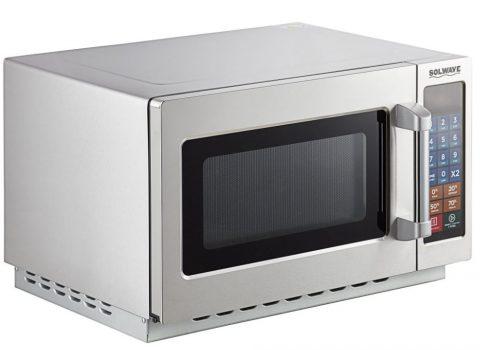 Stackable Commercial Microwave 1.2 cu ft Push Button Controls 120V
