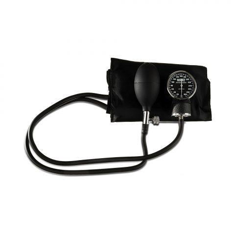 Aneroid BP Sphygmomanometer Kit Adult Black Nylon Cuff Large