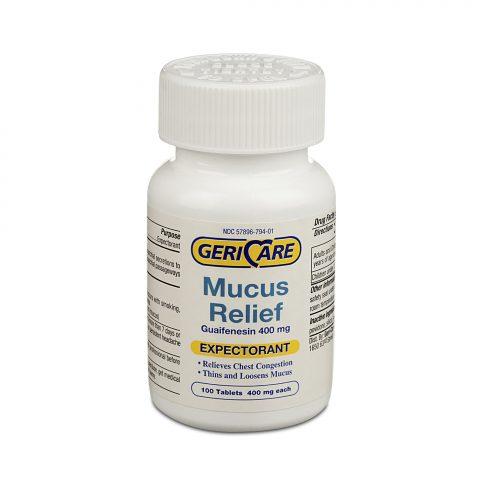 Mucinex Guaifenesin Mucus Relief Tablets Gen. 400mg 100's