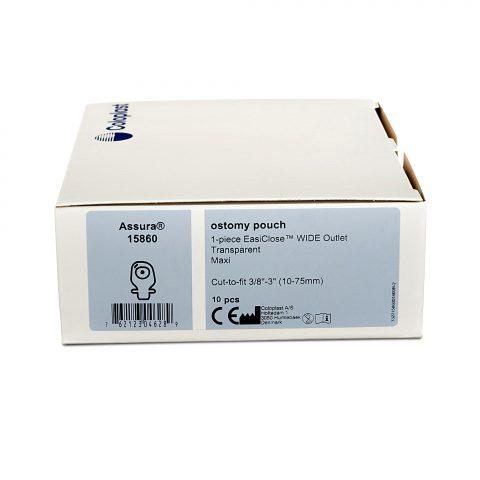 Assura Easiclose 1 Pc Drnbl Pouch Cut 2Fit 10/bx