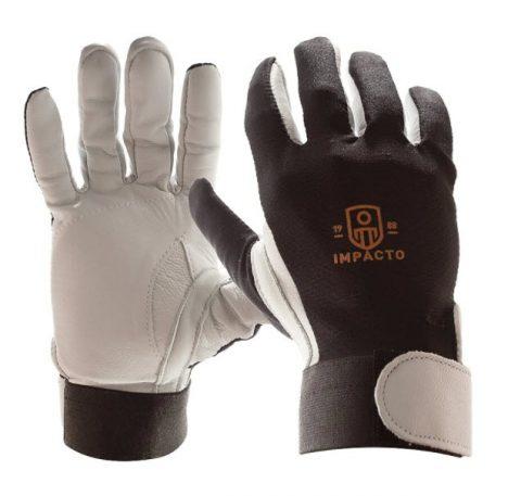 Impacto Full Finger Gloves White/Black Medium 403-30 - 2ea/pk