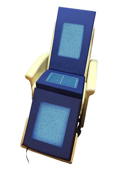Protekt Geri-Chair Overlay 19"x72" w/Gel Infused Visco Memory Foam and Gel Bladder