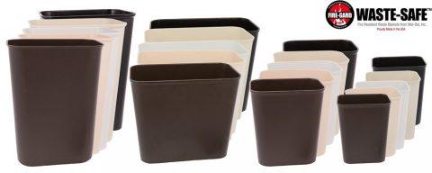 Fire Safety Wastebasket 27 Quart - 6ea/cs