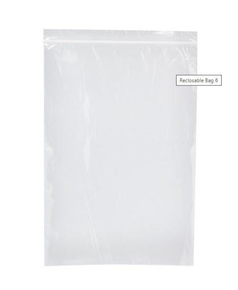Bags, Zip Lock, Clear, 6"x9"