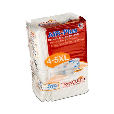 Tranquility Air-Plus Bariatric Brief 70"-108" 4-5X-Large White - 8ea/pk 4pk/cs