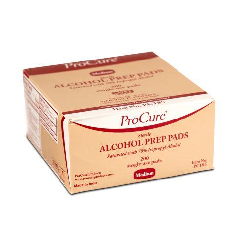 ProCure Alcohol Prep Pads Sterile 70% Isopropyl Alcohol 2 Ply Medium
