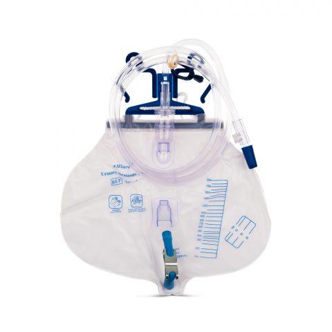 Drainage Bag, Ultimate Urinary, 2000ml with Anti Reflux Valve, Latex Free 20ea/cs