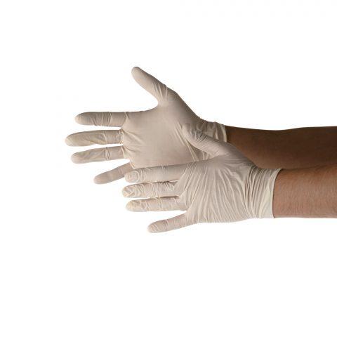Gloves, Latex, Exam, PF, Small, 100ea/bx 10bx/cs