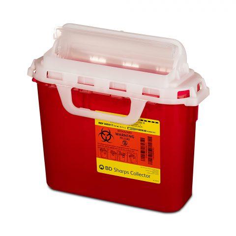 BD Sharps Collector Red 5.4qt