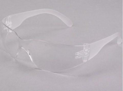Safety Glasses Scratch Resistant Eye Protection Clear w/Clear Lens