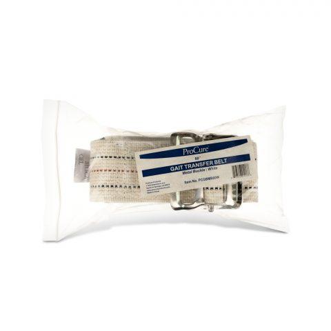 Gait/Transfer Belt, White, Metal Buckle, 2'"x 60"
