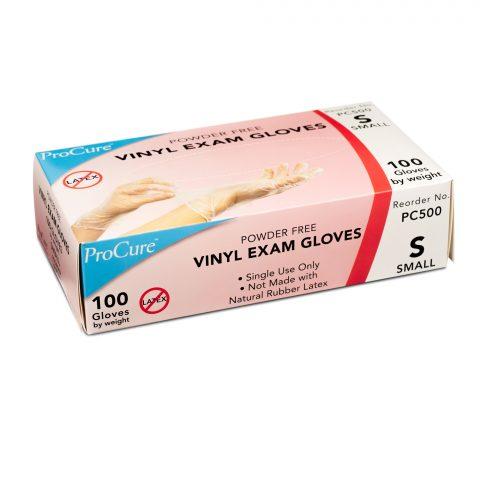 Gloves, Vinyl, Exam, PF, Small, 100ea/bx 10bx/cs