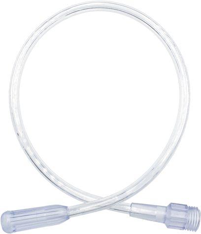 Oxygen Tubing Kink Resistant 15" w/ One Standard Connector and One Universal Connector - 50ea/cs