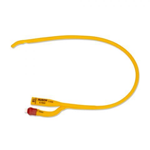 Foley Catheter PureGold 2-Way Coude Tip 5cc Balloon 18fr PTFE (Teflon) Coated Latex - 10ea/bx