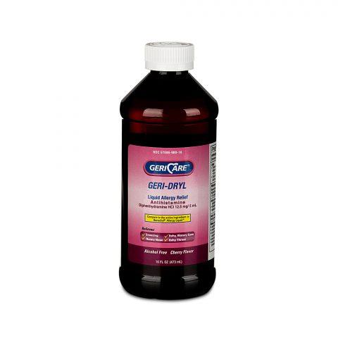 Benadryl Liquid (Diphenhydramine) 16oz Gen Cherry 12.5mg/5mL