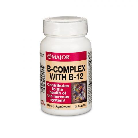 Vitamin B Complex W B-12 Tablets 100's