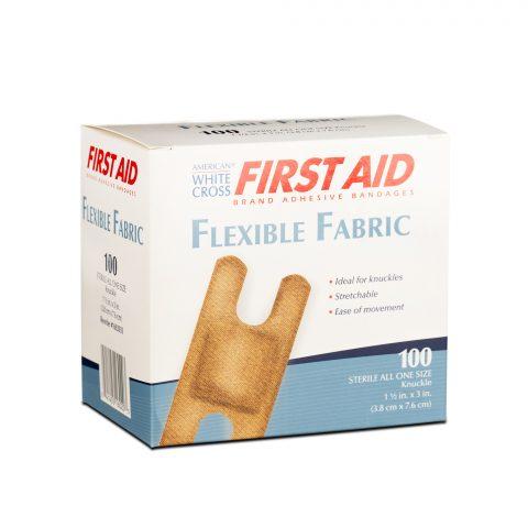 Band Aids Fabric 1.5"x3" Knuckle 100ea/bx 12bx/cs