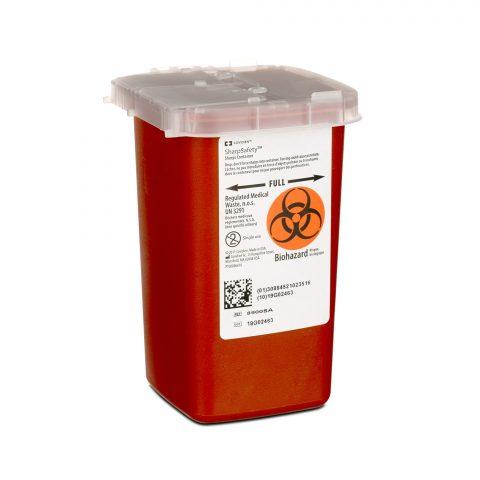 Sharps Collector, Phlebotomy, AUTODROP Red 1 Qt