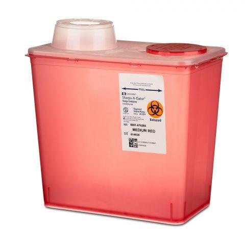 Sharps Container 8qt Red 20/cs