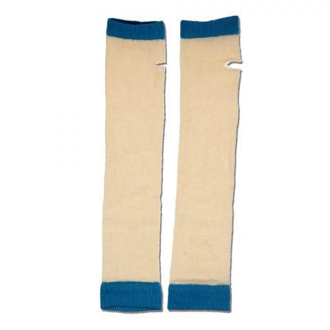 Skin Sleeve Arm, Knitted tubular White, LG/X-LG Pair