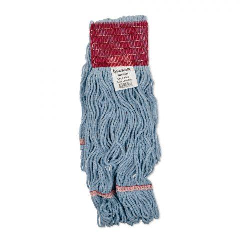 Super Loop Wet Mop Head Cotton/Synthetic Blend 20oz Blue Large