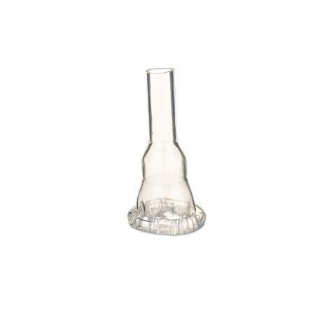 Male Catheter 100% Silicone Body w/Acrylic Adhesive Small. 25mm Clear - 30/bx