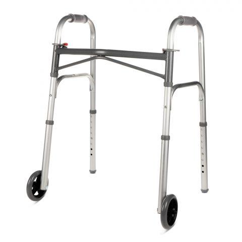 Walker Junior With Wheels Steel 350lb Capacity - 4ea/cs