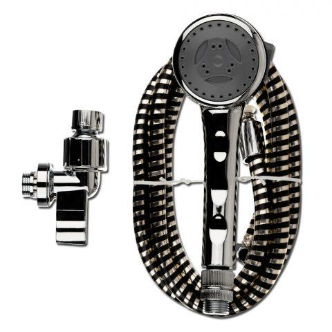 Deluxe Hand Held Shower Spray Massager with Three Massaging Options