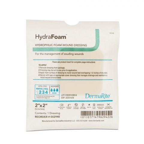 Hydrafoam Hydrophilic Foam Dressing Non-Adhesive 2"x2" 10ea/bx