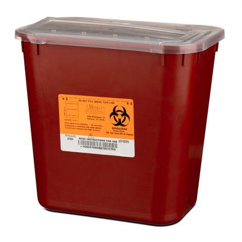 Sharps Collector 2 Gallon Stackable Red 24/cs